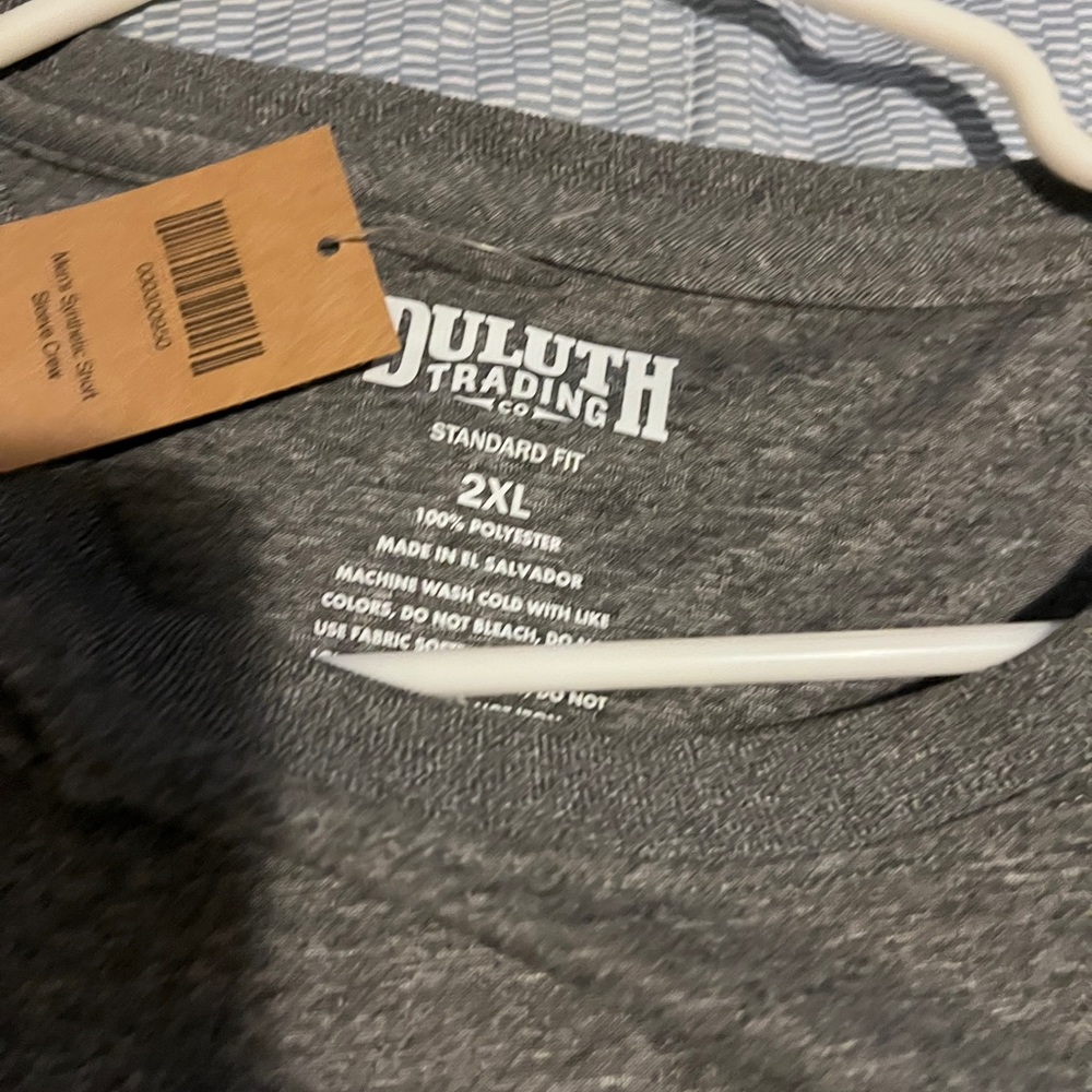 Duluth Trading Co. Heather Gray Crewneck Tee